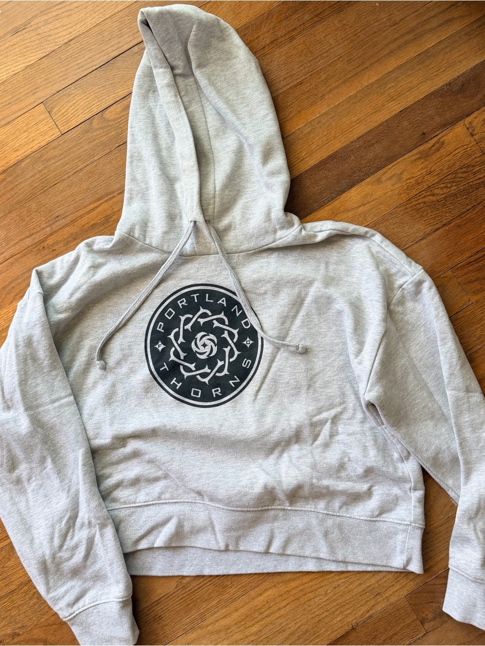 Portland Thorns Light Gray Hoodie with Center Logo